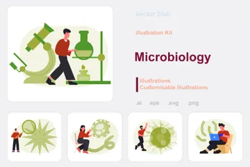 Microbiologia Pacote de Ilustrações