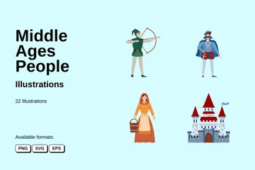 Middle Ages People Illustration Pack