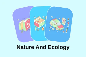 Natureza e Ecologia Illustration Pack