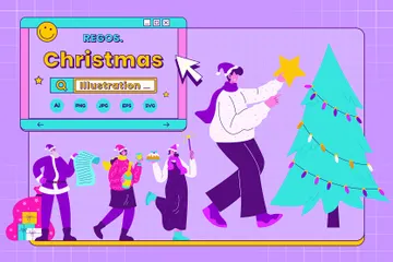 Navidad Paquete de Ilustraciones