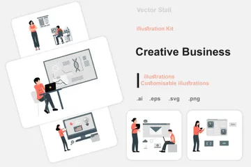 Negocio creativo Illustration Pack