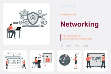 Networking Illustration Pack