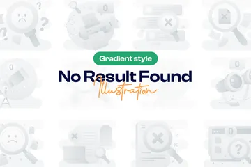 No Result Found Illustration Pack