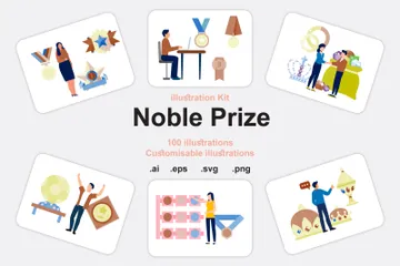 Nobelpreis Illustrationspack