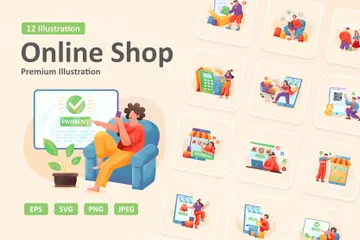 Online Shop Illustration Pack