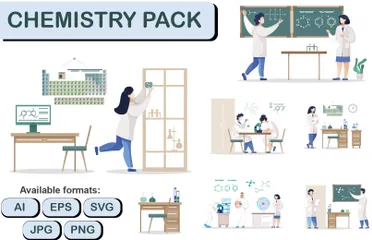 Pacote de Química Pacote de Ilustrações