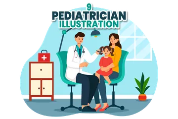 Pediatrician Illustration Pack