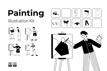 Hobby - Peinture Pack d'Illustrations