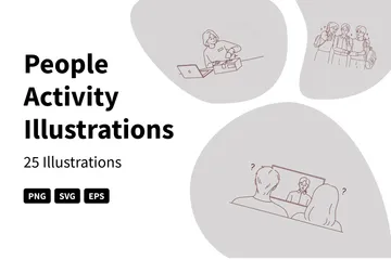 People Activity Illustration Pack