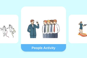 People Activity Illustration Pack