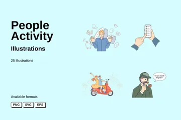 People Activity Illustration Pack