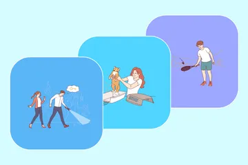 People Activity Illustration Pack