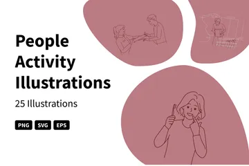 People Activity Illustration Pack