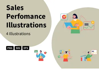 Performance de ventes Pack d'Illustrations