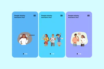 Activité des personnes Pack d'Illustrations