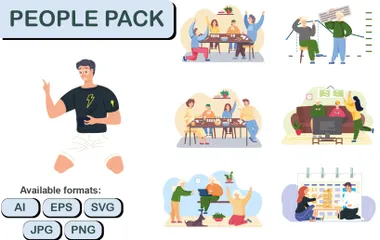 Pack de personnes Pack d'Illustrations