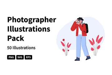 Photographer Illustration Pack