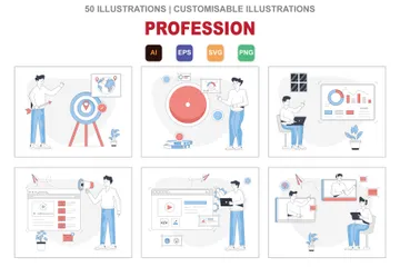 Profession Pack d'Illustrations