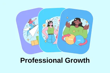 Professional Growth Illustration Pack