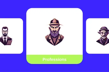 Les professions Pack d'Illustrations