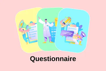 Questionário Pacote de Ilustrações