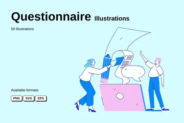 Questionnaire Illustration Pack