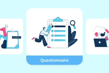 Questionnaire Illustration Pack