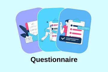 Questionnaire Illustration Pack