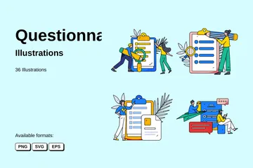 Questionnaire Illustration Pack