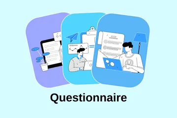 Questionnaire Illustration Pack