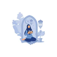 Reading Quran Illustration Pack