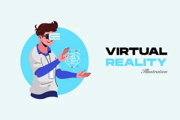 Realidad virtual Illustration Pack