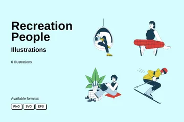 Recreation People Illustration Pack