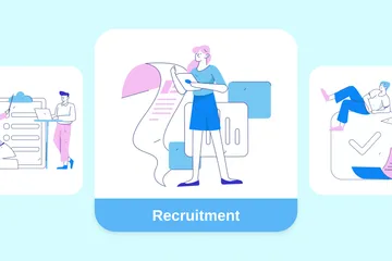 Recrutement Pack d'Illustrations