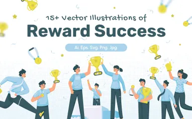 Reward Success Illustration Pack