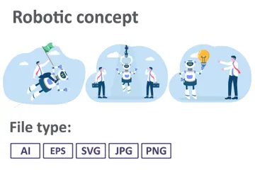 Robótico Pacote de Ilustrações