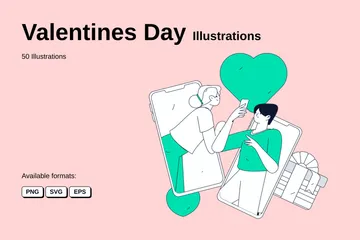 Saint Valentin Pack d'Illustrations