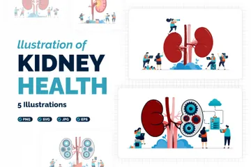 Salud renal Paquete de Ilustraciones