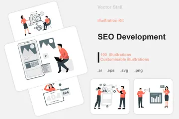 SEO Development Illustration Pack