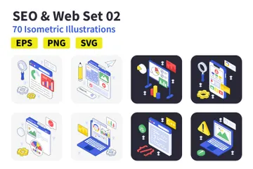 Ensemble SEO et Web 02 Illustration Pack