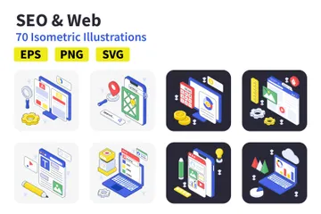 Ensemble SEO et Web 02 Illustration Pack