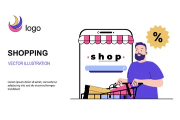 Shopping Illustration Pack