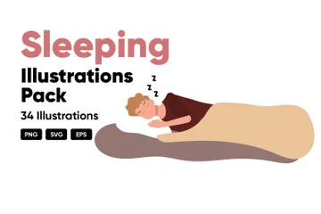 Sleeping Illustration Pack