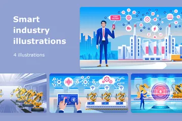 Smart Industry Illustration Pack