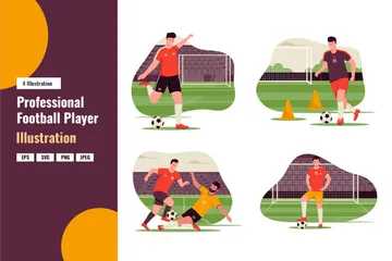 Soccer Player Illustration Pack