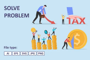 Solve Problem Illustration Pack