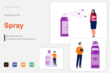 Spray Illustration Pack