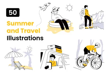 Summer And Travel Illustration Pack