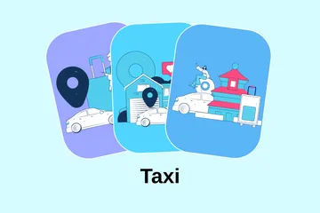 Taxi Illustration Pack