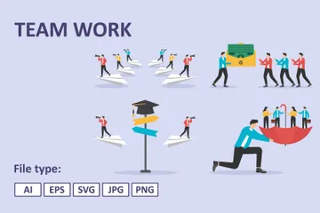 Team Work Illustration Pack